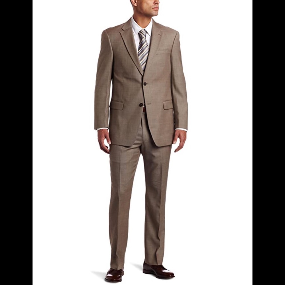 Tommy Hilfiger 2 Piece Wool Suit Blazer/Pants 38R